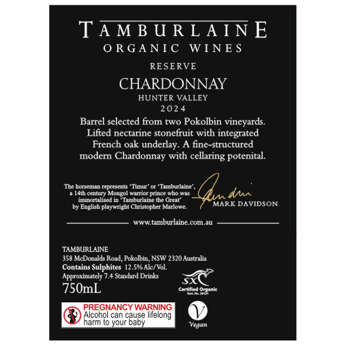 2024 Reserve Hunter Valley Chardonnay